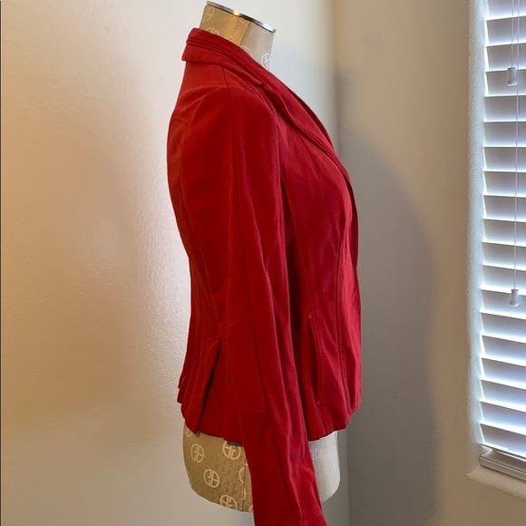 Ann Taylor Red Knit Blazer - Picture 3 of 3